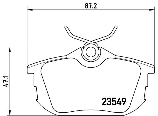 A.B.S. P 54 023 BREMBO Bremsbelagsatz, Scheibenbremse